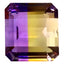 10.19 ct Octagon Cut (12.44 x 11.30 mm) Natural Purple Yellow Ametrine