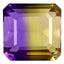 8.56 ct Octagon (11.76 x 11.63 mm) Unheated Natural Purple Yellow Ametrine