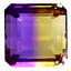 10.36Ct Octagon (12.23 x 12.40 mm) Unheated Natural Purple Yellow Ametrine