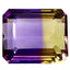 8.03 ct Octagon (13.07 x 10.81 mm) Unheated Natural Purple Yellow Ametrine