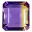 6.63 ct Octagon(10.29 x 11.22 mm) Unheated Natural Purple Yellow Ametrine