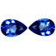 6.70 ct(2pcs) MATCHING PAIR Pear (12.14 x 8.15 mm) English Blue Topaz