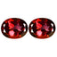 4.47 ct(2pcs) MATCHING PAIR Oval(9.05 x 7.07 mm)Pink Mulberry Dawn Topaz