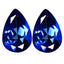 4.11 ct (2pcs) MATCHING PAIR Pear (10.11 x 7.03 mm) Blue Passion Topaz