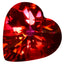3.94 ct Heart (10.00 x 10.02 mm) Azotic Color Coating Pink Peony Topaz