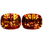 4.61 ct(2pcs) MATCHING PAIR Cushion (8.99 x 7.04 mm) Autumn's Fire Topaz