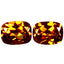 5.21 ct(2pcs) MATCHING PAIR Cushion (9.19 x 7.09 mm) Autumn's Fire Topaz