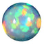2.31 ct World class Round Cabochon (9.18 x 9.06 mm) Rainbow Opal Gemstone