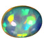 2.85 ct Five-star Oval Cabochon (11.84 x 9.39 mm) Ethiopian Rainbow Opal