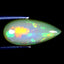 3.24 ct Terrific Pear Cabochon (15.82 x 7.41 mm) Ethiopian Rainbow Opal