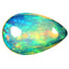 2.01 ct Pear Cabochon (13.17 x 8.61 mm) Ethiopian Rainbow Opal Gemstone