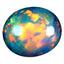 2.97 ct Oval Cabochon (11.80 x 9.99 mm) Ethiopian Rainbow Opal Gemstone