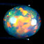 2.97 ct Oval Cabochon (11.80 x 9.99 mm) Ethiopian Rainbow Opal Gemstone