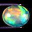 2.03 ct Splendid Oval Cabochon (10.59 x 8.54 mm) Welo Rainbow Opal Stone