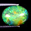 1.43 ct Eye-opening Oval Cabochon (10.36 x 8.02 mm) Rainbow Opal Gemstone