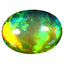 1.21 ct Remarkable Oval Cabochon (9.83 x 7.32 mm) Rainbow Opal Gemstone