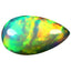 1.54 ct Best Pear Cabochon (13.01 x 7.49 mm) Ethiopian Welo Rainbow Opal
