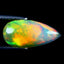 1.78 ct Topnotch Pear Cabochon (15.17 x 7.36 mm) Ethiopian Rainbow Opal