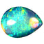 1.45 ct Pleasant Pear Cabochon (9.96 x 7.51 mm) Welo Rainbow Opal Stone