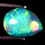 1.45 ct Pleasant Pear Cabochon (9.96 x 7.51 mm) Welo Rainbow Opal Stone