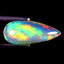 1.57 ct World class Pear Cabochon (13.45 x 5.88 mm) Rainbow Opal Gemstone