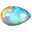 1.71 ct Pear Cabochon (10.96 x 7.26 mm) Ethiopian Welo Rainbow Opal Stone