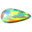 1.65 ct Spectacular Pear Cabochon (13.42 x 6.53 mm) Rainbow Opal Gemstone