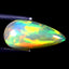 1.65 ct Spectacular Pear Cabochon (13.42 x 6.53 mm) Rainbow Opal Gemstone