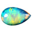 1.35 ct Supreme Pear Cabochon (11.50 x 7.19 mm) Welo Rainbow Opal Stone