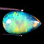 1.35 ct Supreme Pear Cabochon (11.50 x 7.19 mm) Welo Rainbow Opal Stone