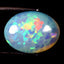 3.58 ct Topnotch Oval Cabochon (12.73 x 9.69 mm) Ethiopian Rainbow Opal