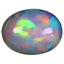 3.21 ct Oval Cabochon (12.66 x 9.70 mm) Ethiopian Rainbow Opal Gemstone