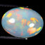 3.53 ct Fantastic Oval Cabochon (13.06 x 9.50 mm) Rainbow Opal Gemstone