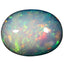 2.77 ct Oval Cabochon (11.86 x 9.05 mm) Ethiopian Natural Rainbow Opal
