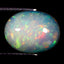 2.77 ct Oval Cabochon (11.86 x 9.05 mm) Ethiopian Natural Rainbow Opal