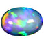 3.75 ct Oval Cabochon (13.72 x 9.61 mm) Ethiopian Rainbow Opal Gemstone