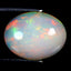 2.85 ct Oval Cabochon (12.69 x 9.84 mm) Ethiopian Rainbow Opal Gemstone