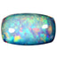 2.56 ct Cushion Cabochon (13.56 x 7.98 mm) Ethiopian Rainbow Opal Stone