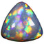 4.60 ct Triangle Cabochon (12.57 x 12.17 mm) Ethiopian Welo Rainbow Opal
