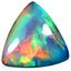 3.12 ct Triangle Cabochon (13.64 x 13.33 mm) Ethiopian Welo Rainbow Opal