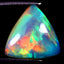 3.12 ct Triangle Cabochon (13.64 x 13.33 mm) Ethiopian Welo Rainbow Opal