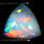 3.02 ct Triangle Cabochon (11.44 x 11.43 mm) Ethiopian Welo Rainbow Opal