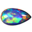 4.18 ct Pear Cabochon (16.63 x 9.35 mm) Ethiopian Natural Rainbow Opal
