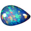 2.98 ct Elegant Pear Cabochon (14.94 x 10.33 mm) Ethiopian Rainbow Opal