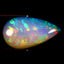5.12 ct Very good Pear Cabochon (19.97 x 11.07 mm) Rainbow Opal Gemstone