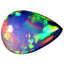 4.12 ct Supreme Pear Cabochon (16.04 x 11.57 mm) Ethiopian Rainbow Opal