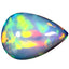 3.38 ct Marvelous Pear Cabochon (13.60 x 9.74 mm) Rainbow Opal Gemstone