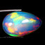 3.46 ct Premium Pear Cabochon (15.16 x 9.81 mm) Ethiopian Rainbow Opal