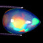 4.73 ct Tremendous Pear Cabochon (14.46 x 9.87 mm) Rainbow Opal Gemstone