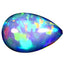 3.23 ct Pear Cabochon (14.76 x 9.87 mm) Ethiopian Rainbow Opal Gemstone
